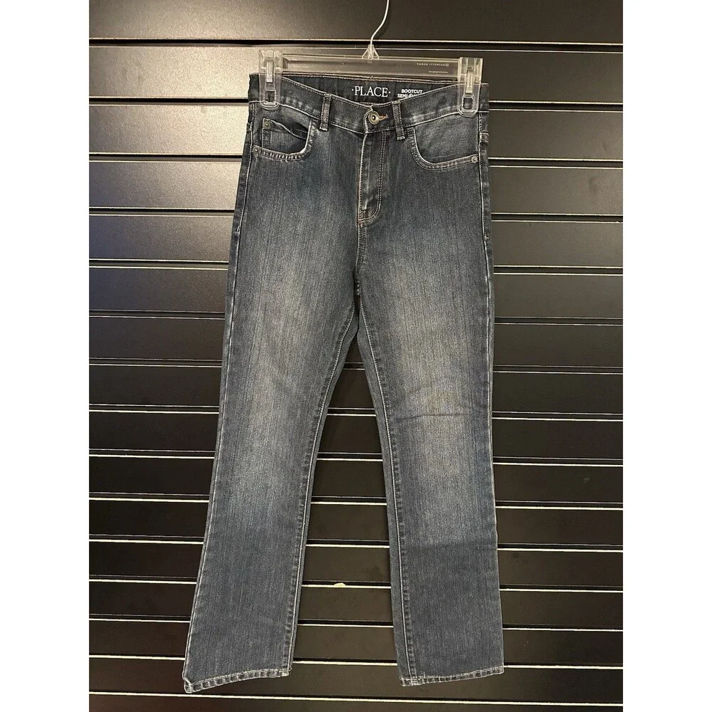 Children’s Place Boys Bootcut Jeans Size 14Slim Adjustable Waist